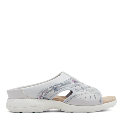 Easy Spirit Traciee Slip On Sandals - Grey/Light Green Floral