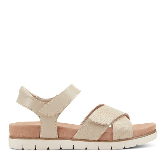 Easy Spirit Halley Strappy Sandals - Light Natural