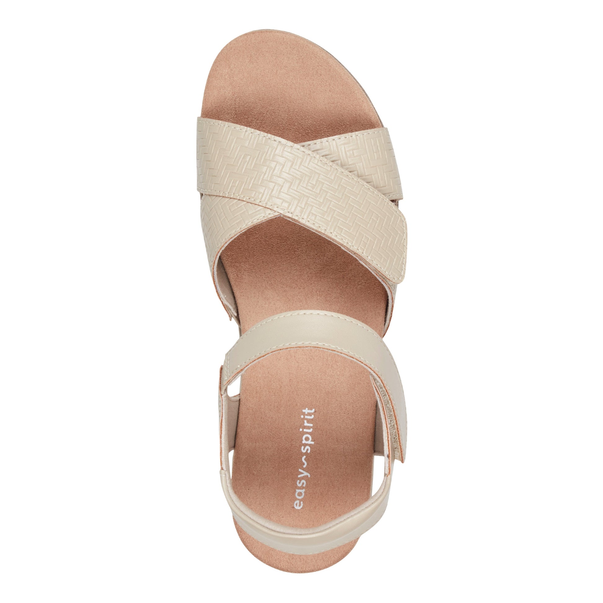 Easy Spirit Halley Strappy Sandals - Light Natural