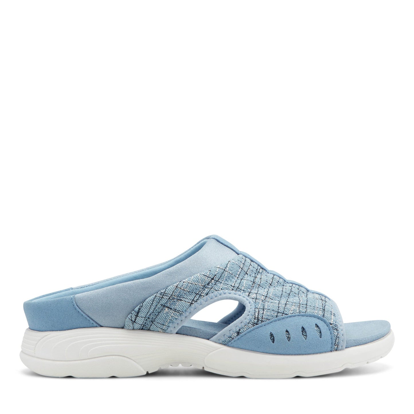 Easy Spirit Traciee Slip On Sandals - Light Blue Multi