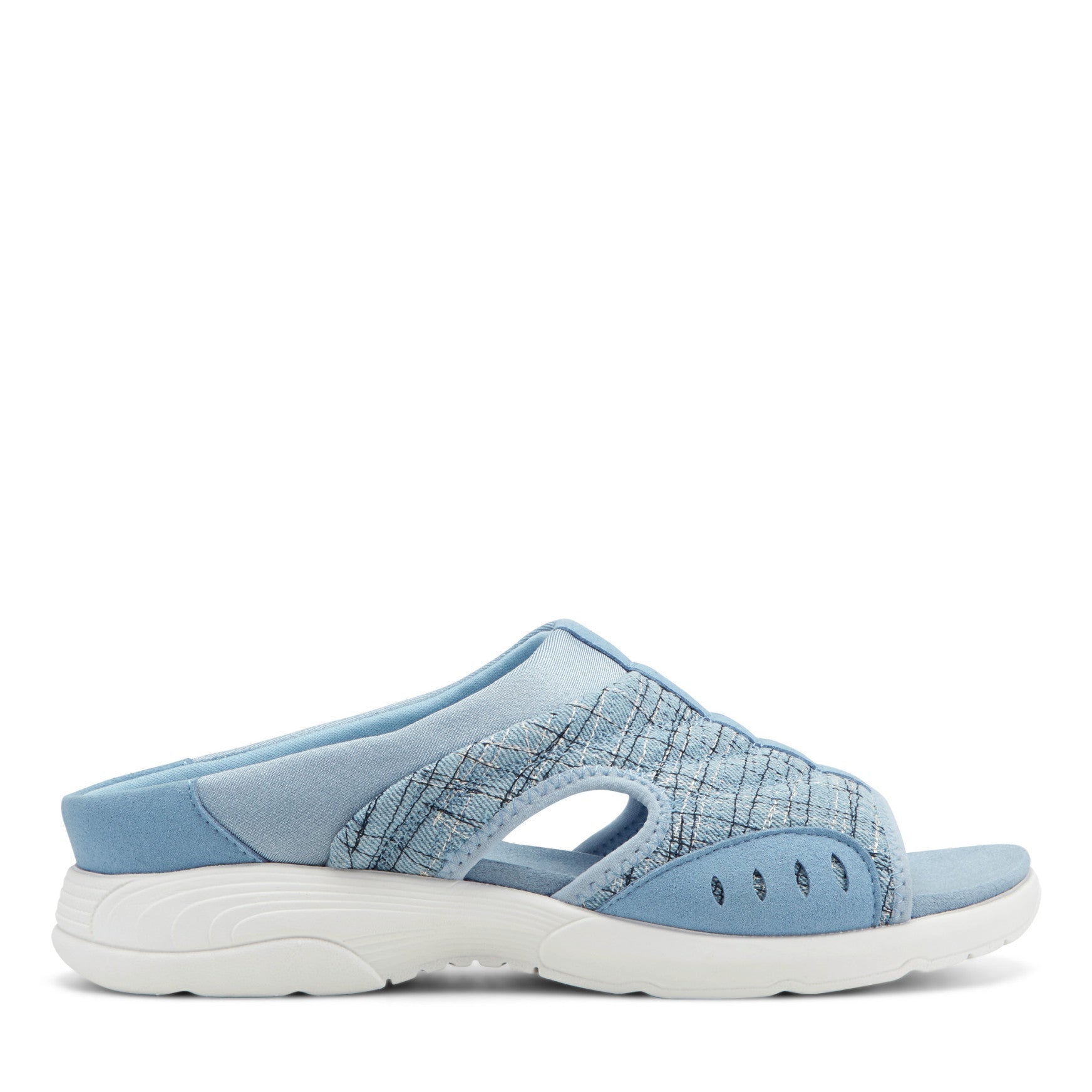 Easy Spirit Traciee Slip On Sandals - Light Blue Multi