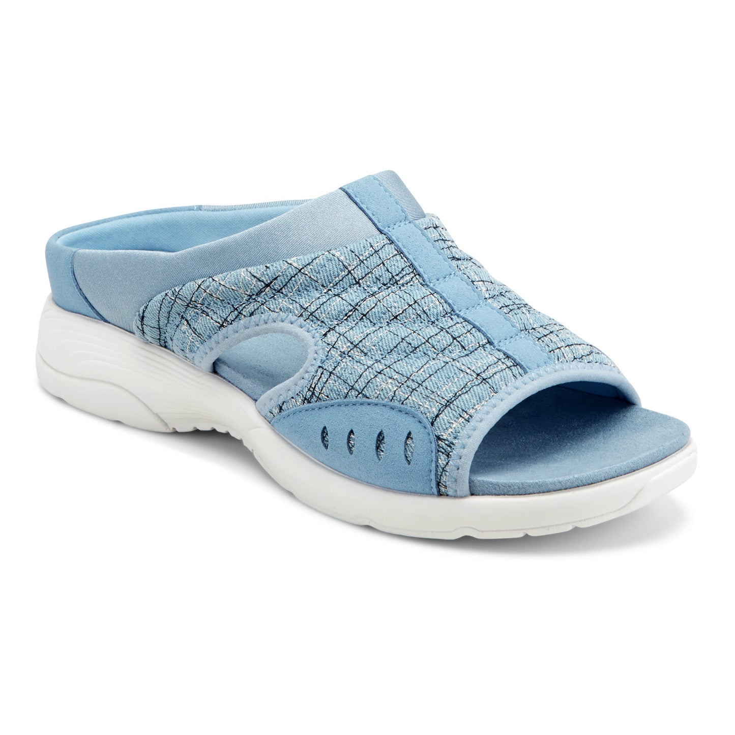 Easy Spirit Traciee Slip On Sandals - Light Blue Multi