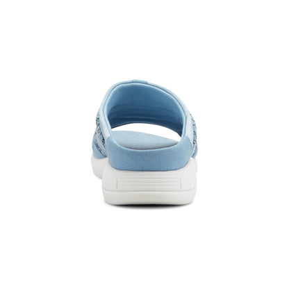 Easy Spirit Traciee Slip On Sandals - Light Blue Multi