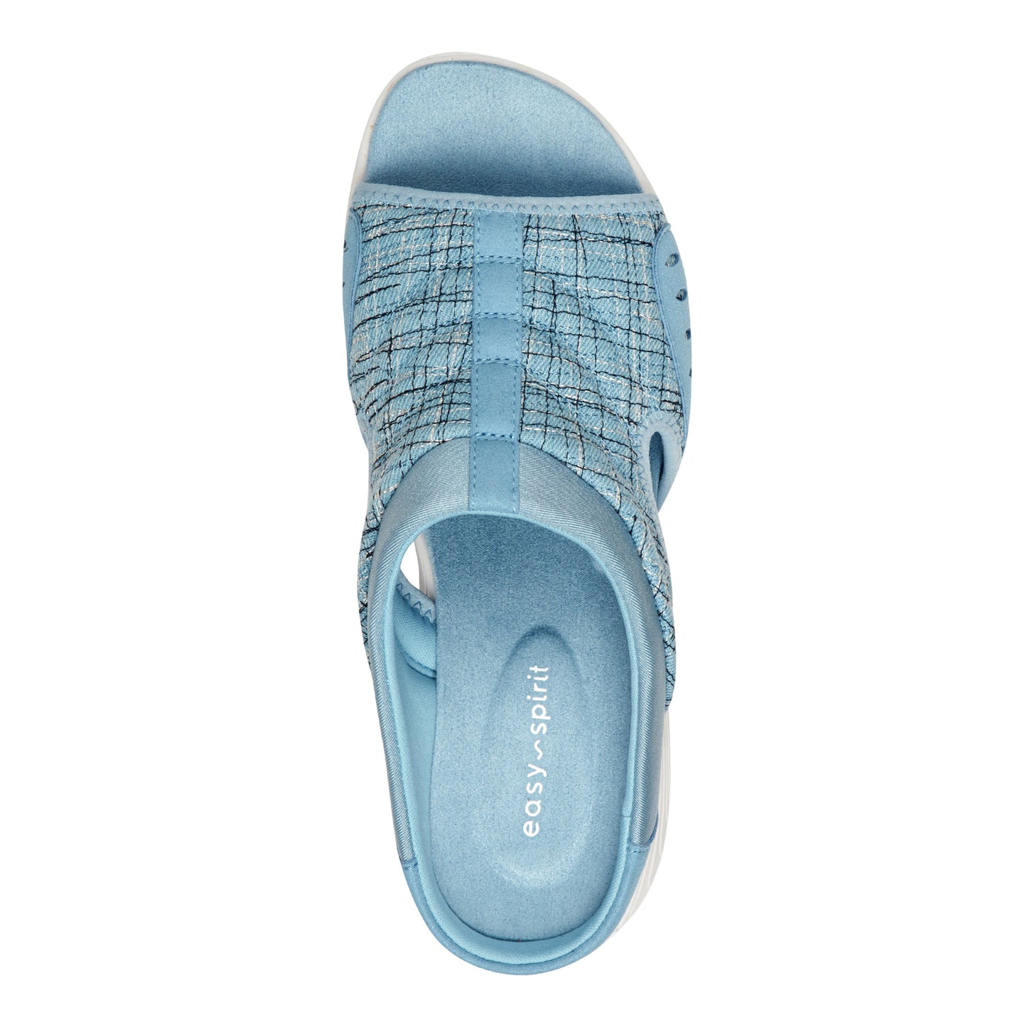 Easy Spirit Traciee Slip On Sandals - Light Blue Multi