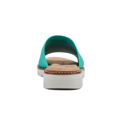 Easy Spirit Julisa Flat Sandals - Teal