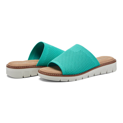 Easy Spirit Julisa Flat Sandals - Teal