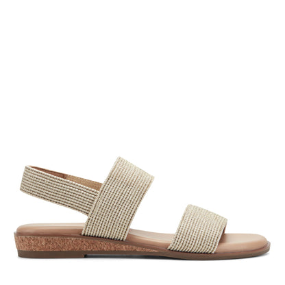 Easy Spirit Lana Flat Sandals - Gold