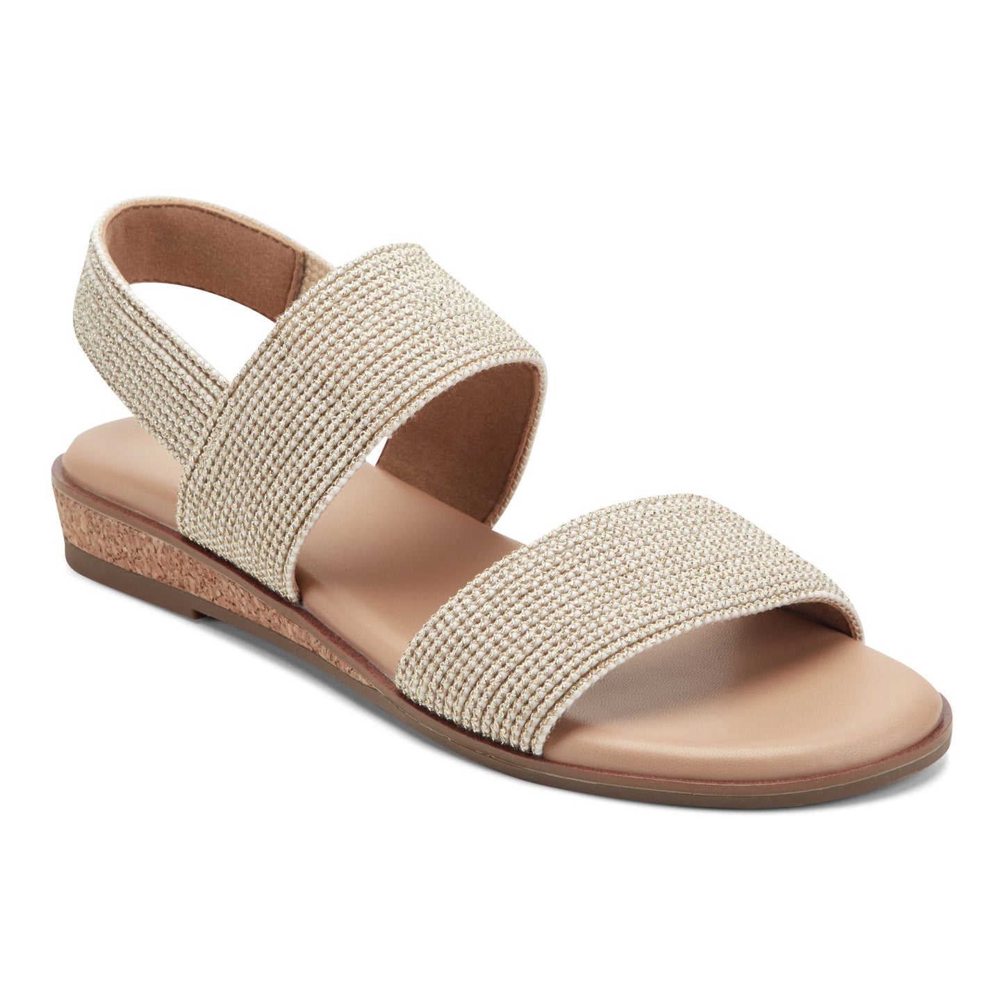 Easy Spirit Lana Flat Sandals - Gold
