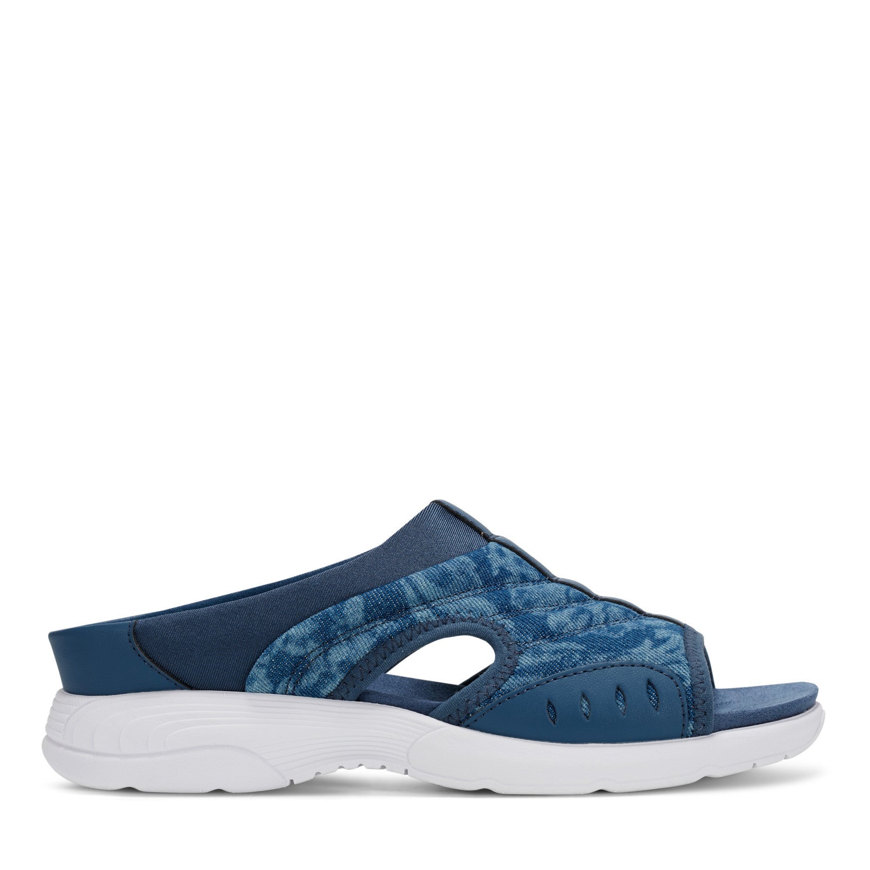 Easy Spirit Traciee Slip On Sandals - Denim Floral