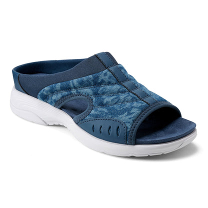 Easy Spirit Traciee Slip On Sandals - Denim Floral