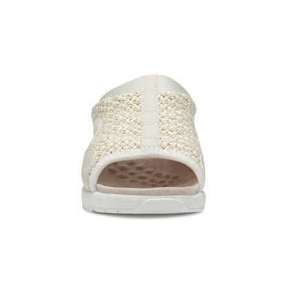 Easy Spirit Traciee Slip On Sandals - Ivory Raffia