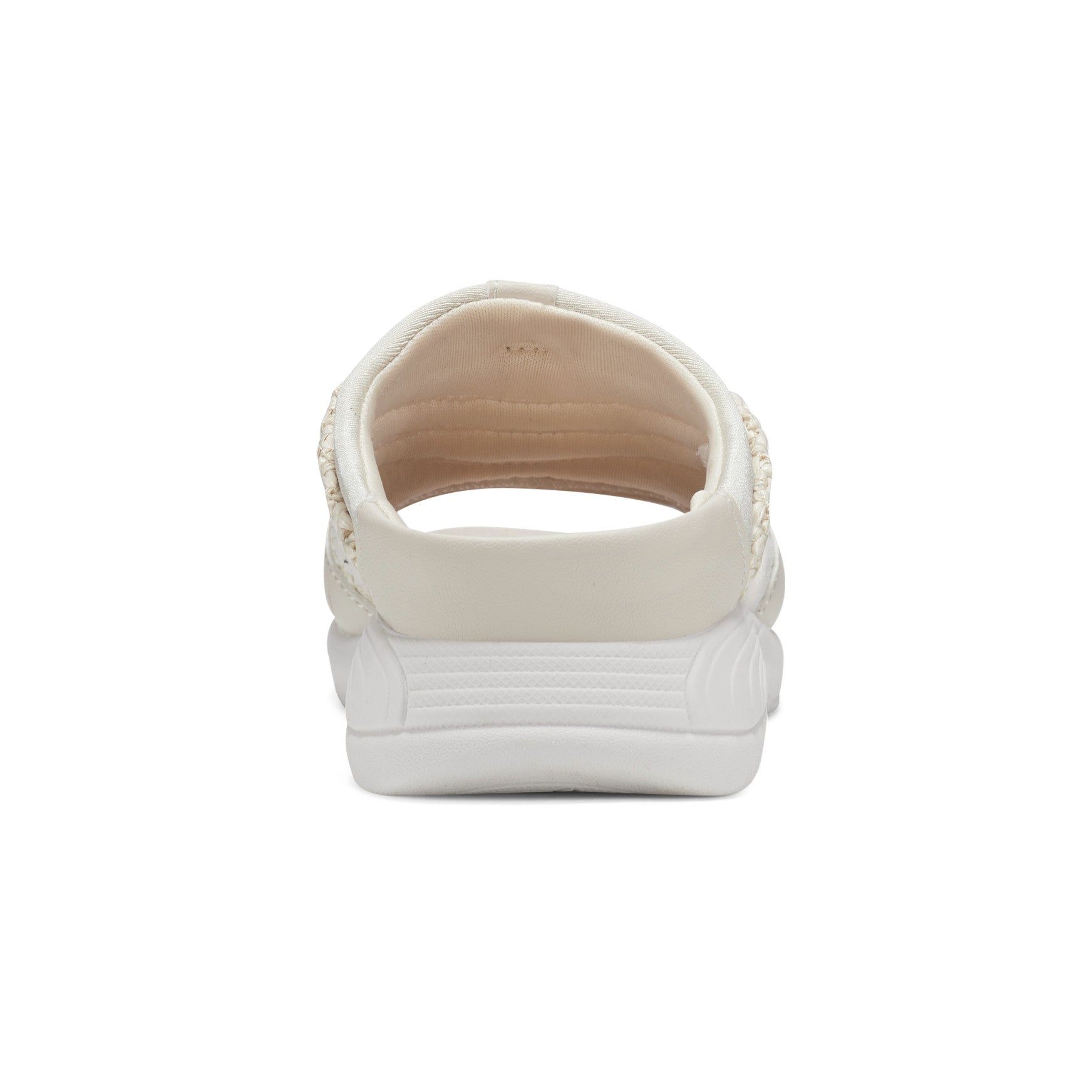 Easy Spirit Traciee Slip On Sandals - Ivory Raffia