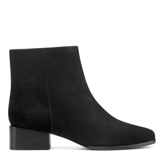 Easy Spirit Sidney Dress Booties - Black Suede