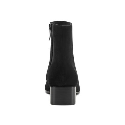 Easy Spirit Sidney Dress Booties - Black Suede