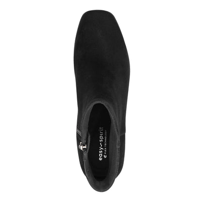 Easy Spirit Sidney Dress Booties - Black Suede