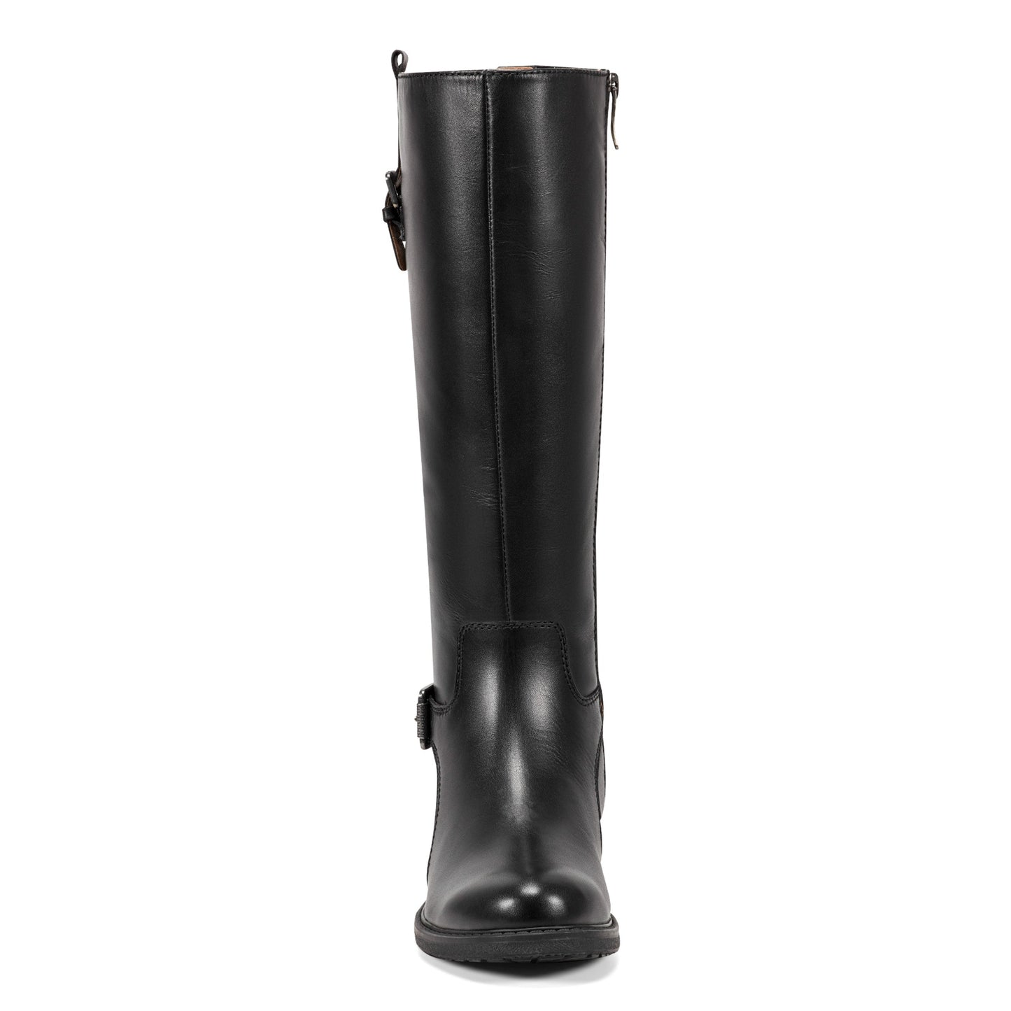 Easy Spirit Jackie Tall Shaft Boots - Black Leather/Elastic