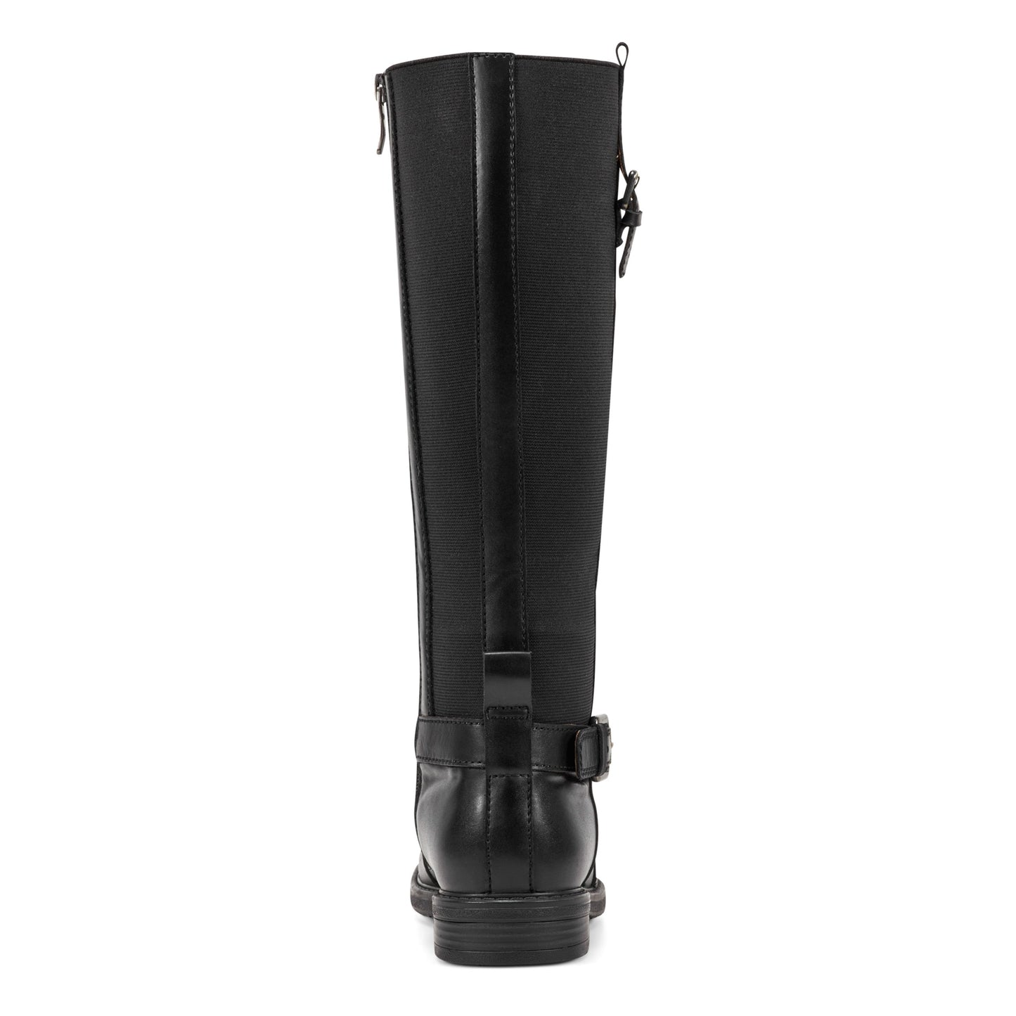 Easy Spirit Jackie Tall Shaft Boots - Black Leather/Elastic