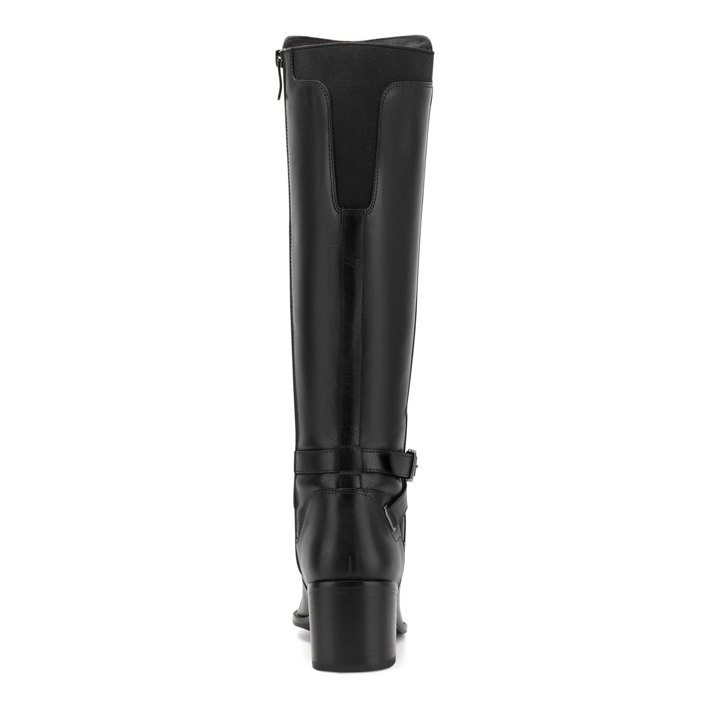 Easy Spirit Noma Tall Shaft Boots - Black Leather/Elastic