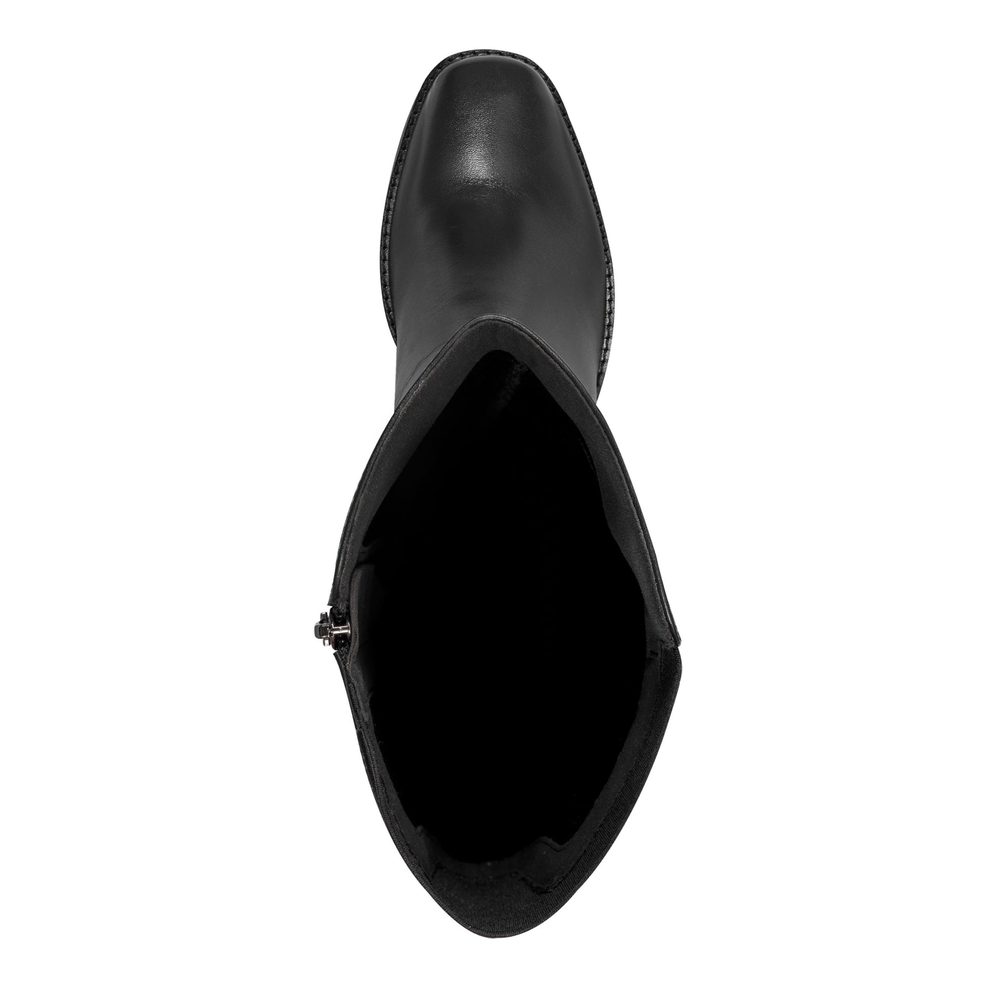 Easy Spirit Noma Tall Shaft Boots - Black Leather/Elastic