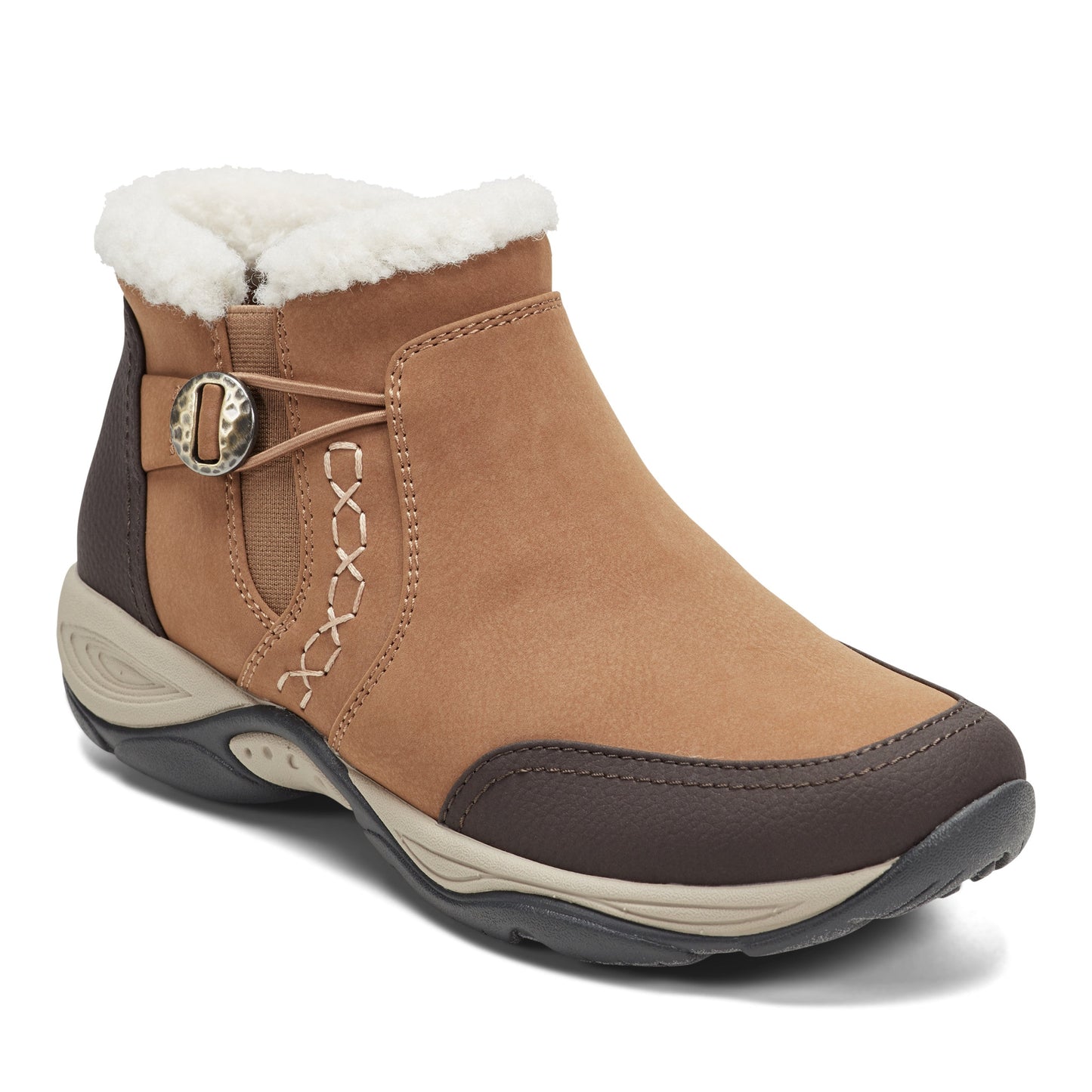 Easy Spirit Erique Cold Weather Booties - Brown/Black