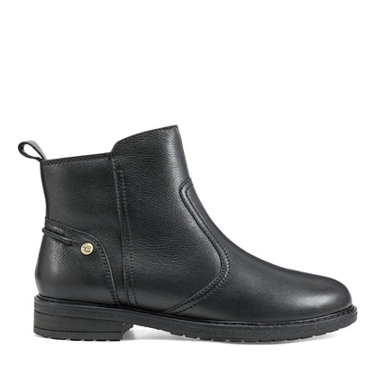 Easy Spirit Juna Casual Booties - Black Leather