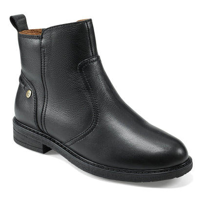 Easy Spirit Juna Casual Booties - Black Leather