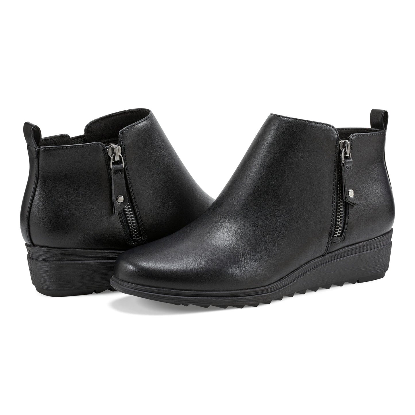 Easy Spirit Yena Casual Wedge Booties - Black