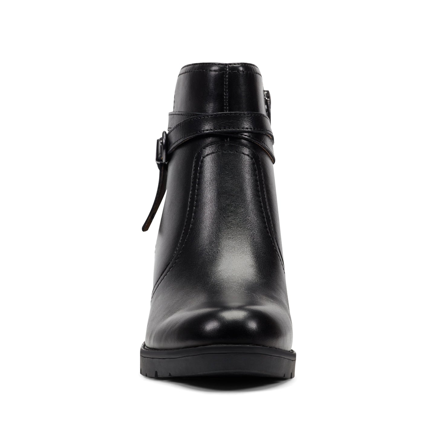 Easy Spirit Carter Ankle Booties - Black Leather