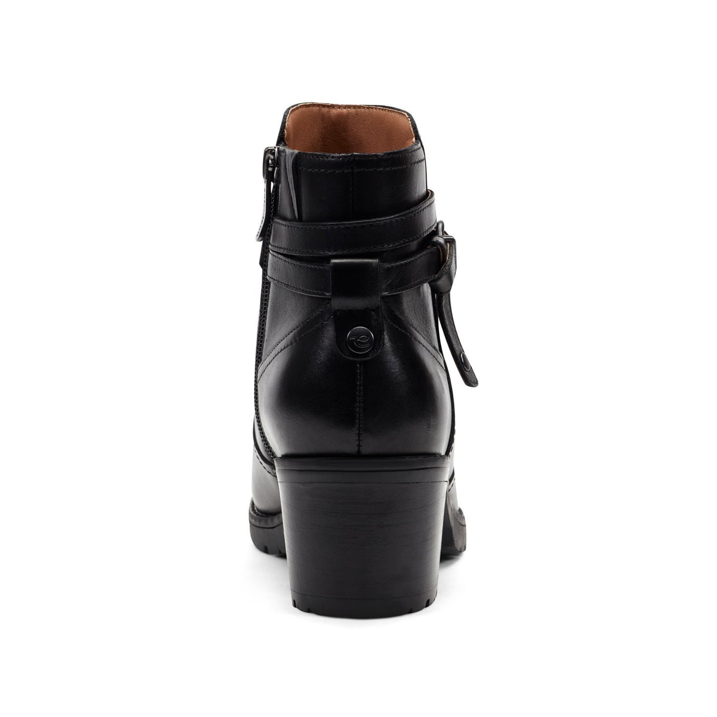 Easy Spirit Carter Ankle Booties - Black Leather
