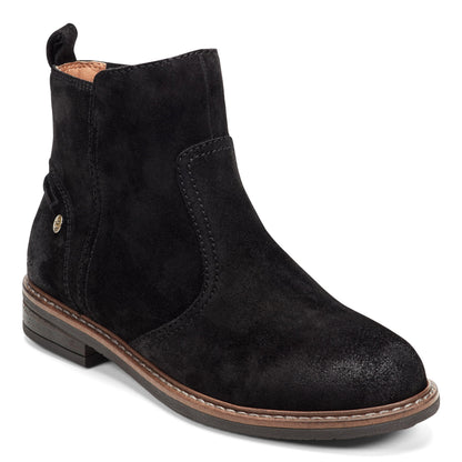 Easy Spirit Juna Casual Booties - Black Suede