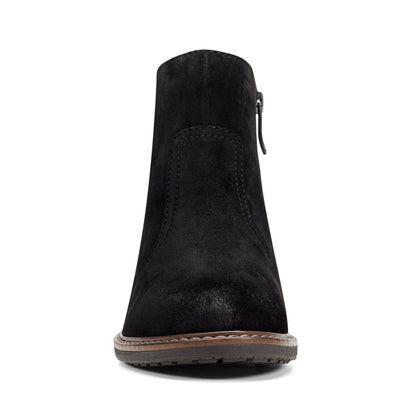 Easy Spirit Juna Casual Booties - Black Suede