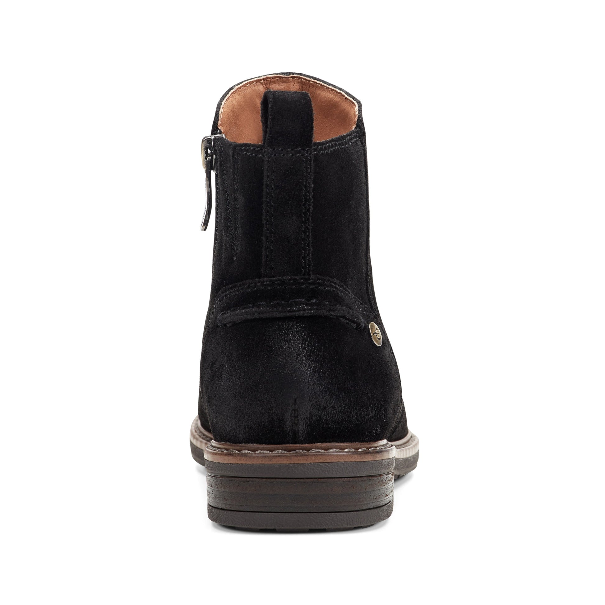 Easy Spirit Juna Casual Booties - Black Suede
