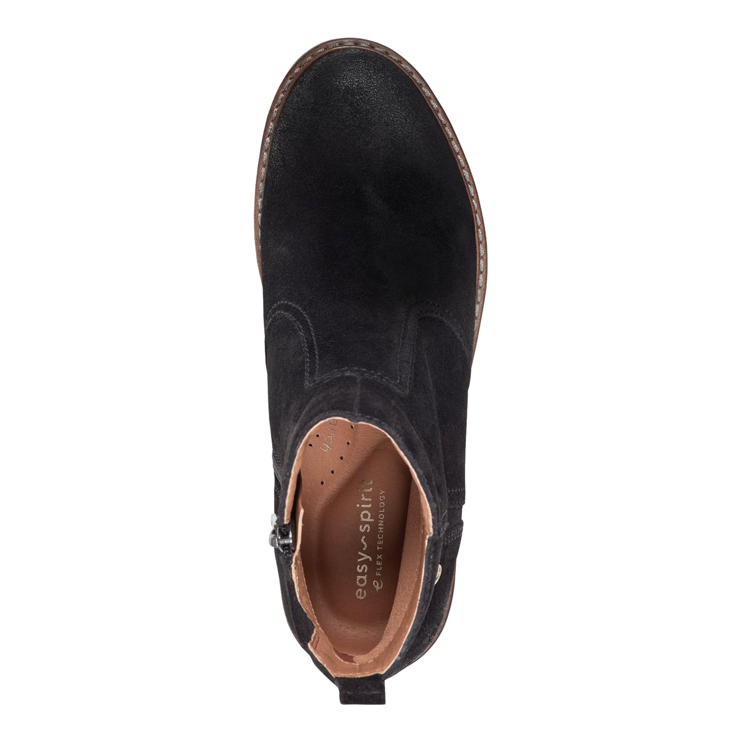 Easy Spirit Juna Casual Booties - Black Suede