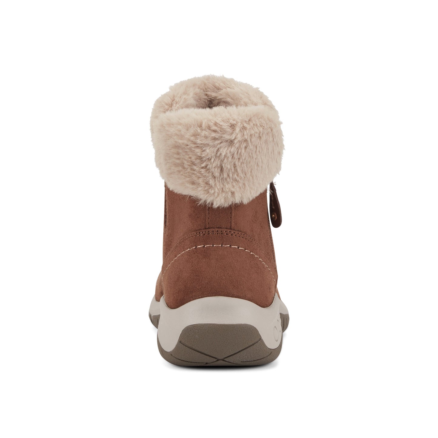 Easy Spirit Wisteria Suede Cold Weather Booties - Medium Brown Suede
