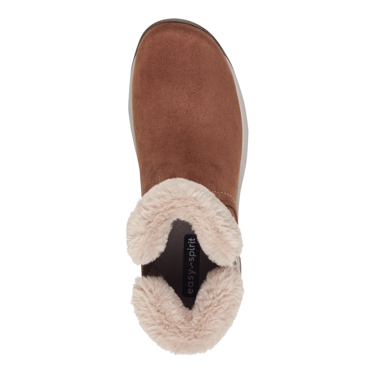 Easy Spirit Wisteria Suede Cold Weather Booties - Medium Brown Suede