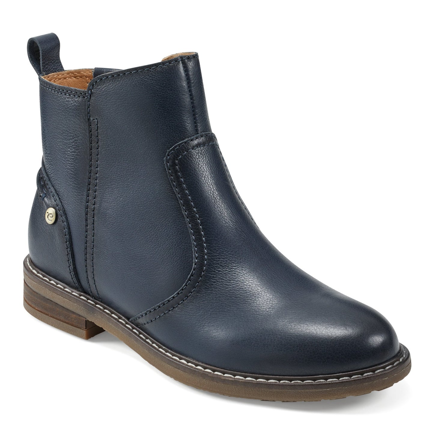 Easy Spirit Juna Casual Booties - Navy Leather