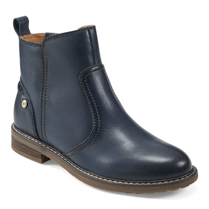 Easy Spirit Juna Casual Booties - Navy Leather