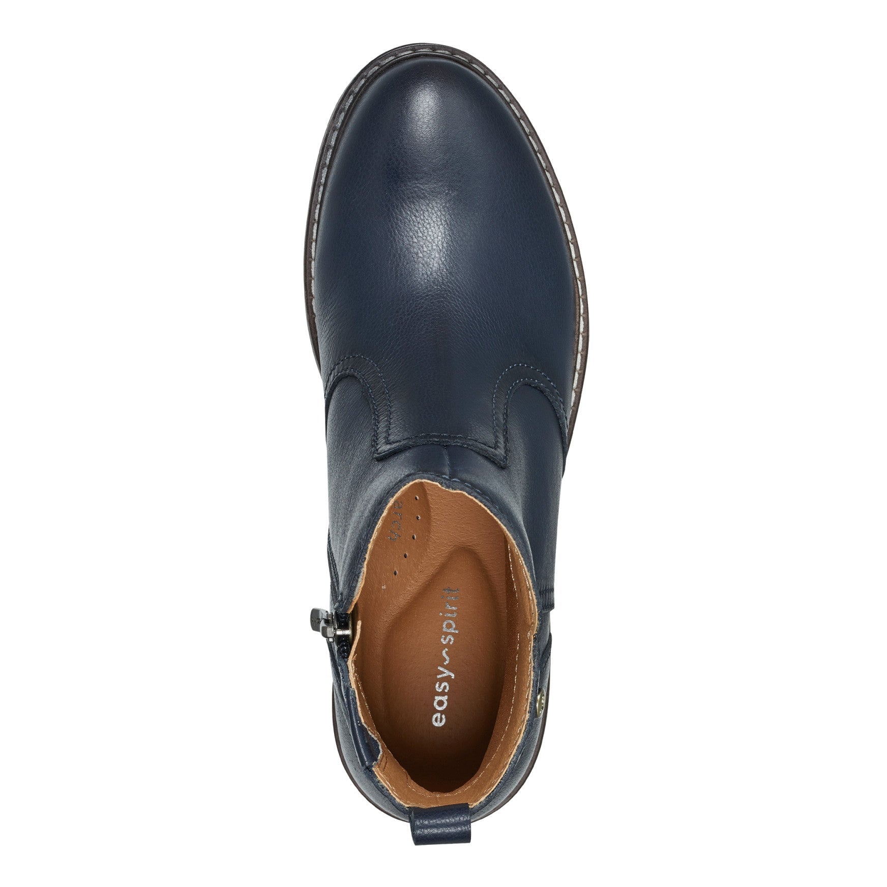 Easy Spirit Juna Casual Booties - Navy Leather