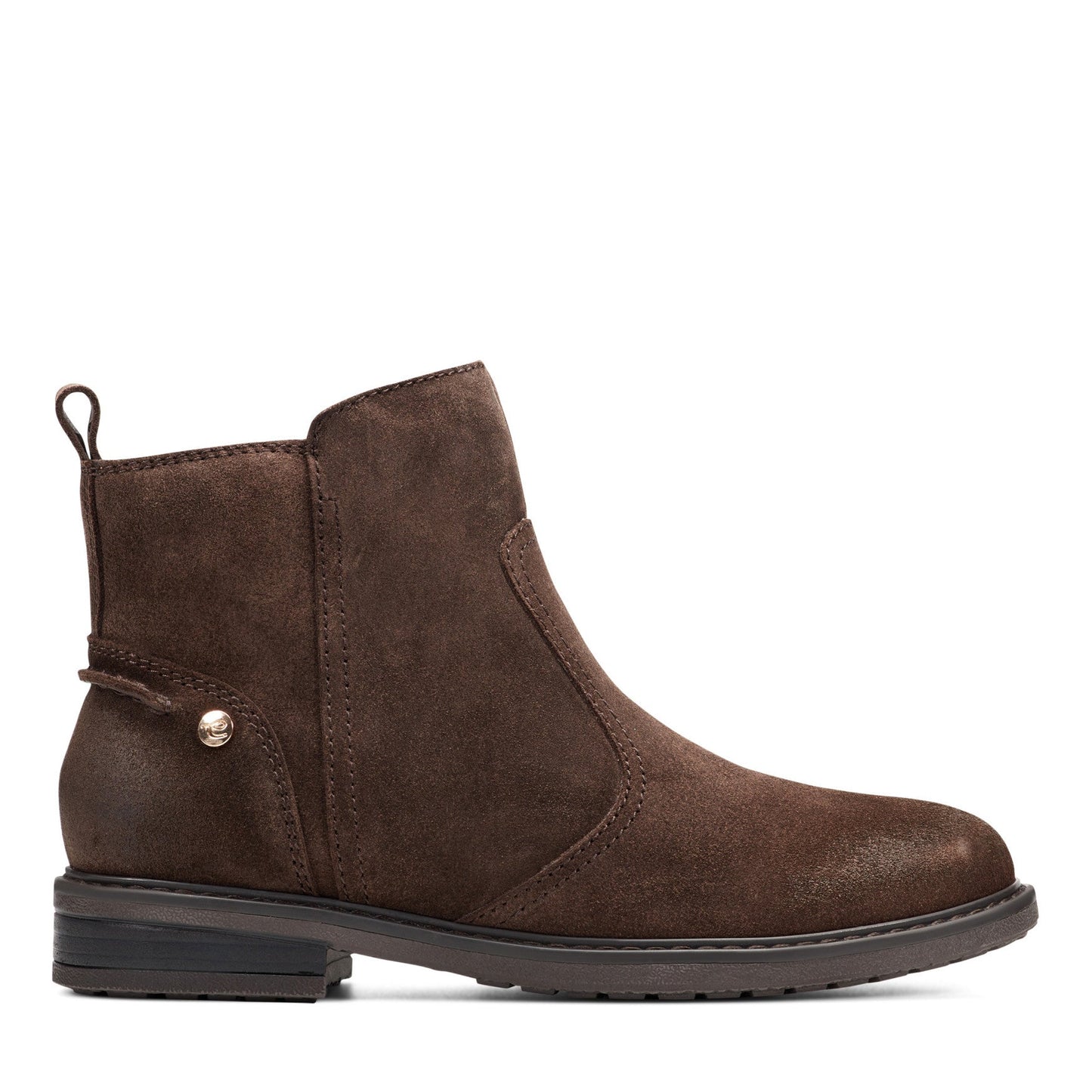 Easy Spirit Juna Casual Booties - Dark Brown Suede