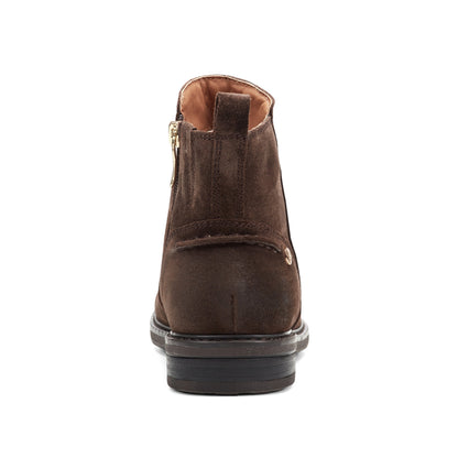 Easy Spirit Juna Casual Booties - Dark Brown Suede
