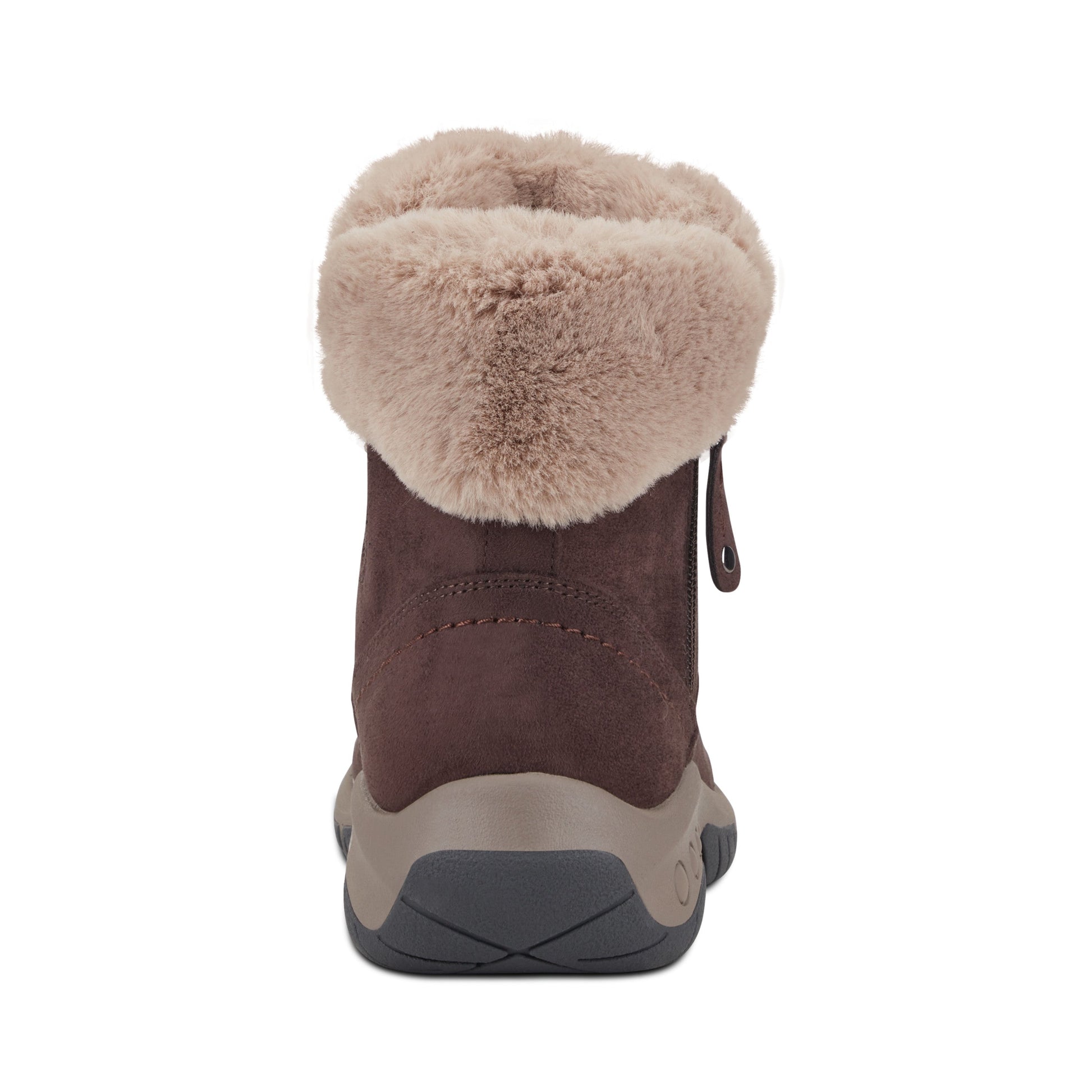 Easy Spirit Wisteria Suede Cold Weather Booties - Dark Brown Suede