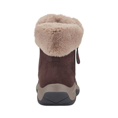 Easy Spirit Wisteria Suede Cold Weather Booties - Dark Brown Suede