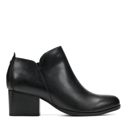 Easy Spirit Georgina Ankle Booties - Black Leather
