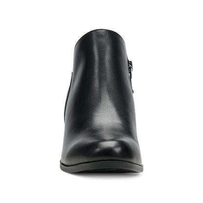 Easy Spirit Georgina Ankle Booties - Black Leather