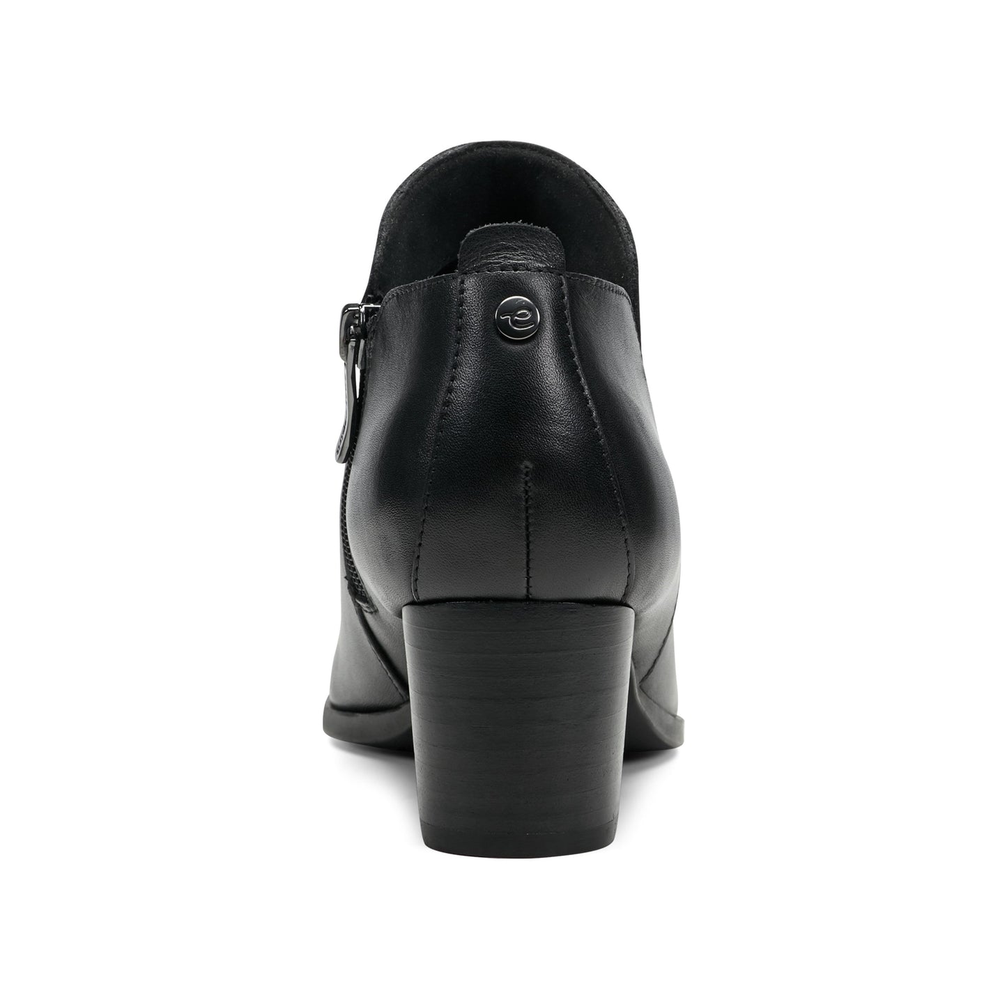 Easy Spirit Georgina Ankle Booties - Black Leather