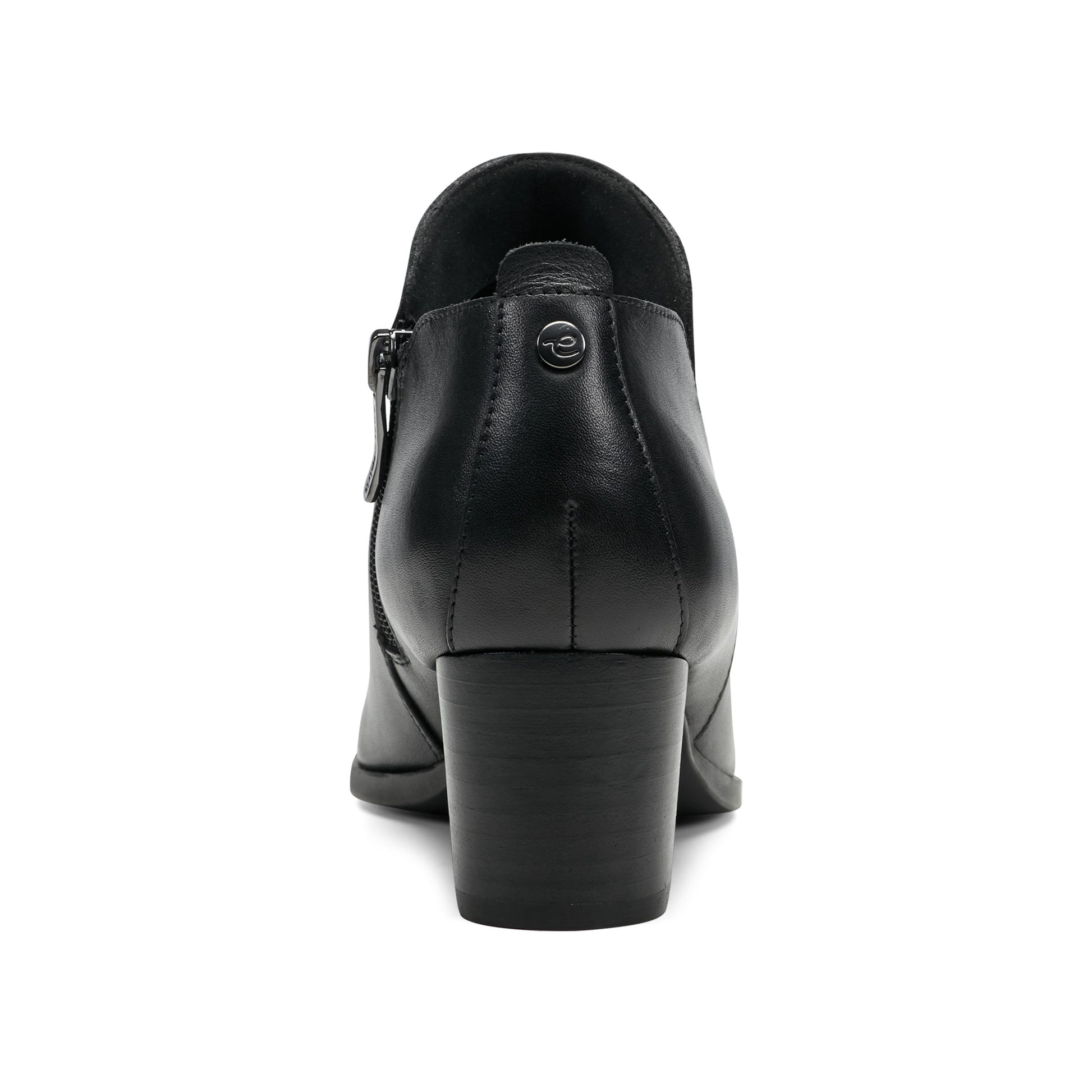 Easy Spirit Georgina Ankle Booties - Black Leather