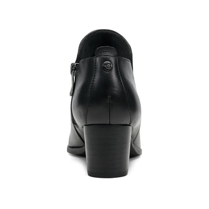 Easy Spirit Georgina Ankle Booties - Black Leather