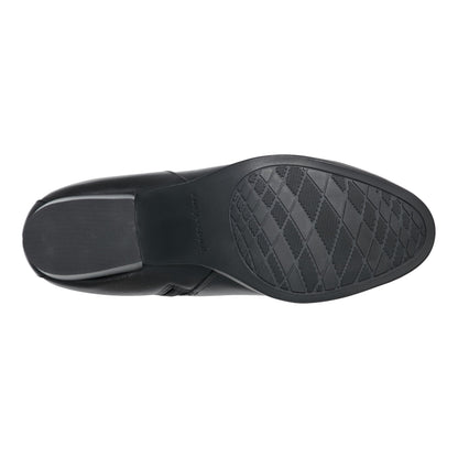 Easy Spirit Georgina Ankle Booties - Black Leather