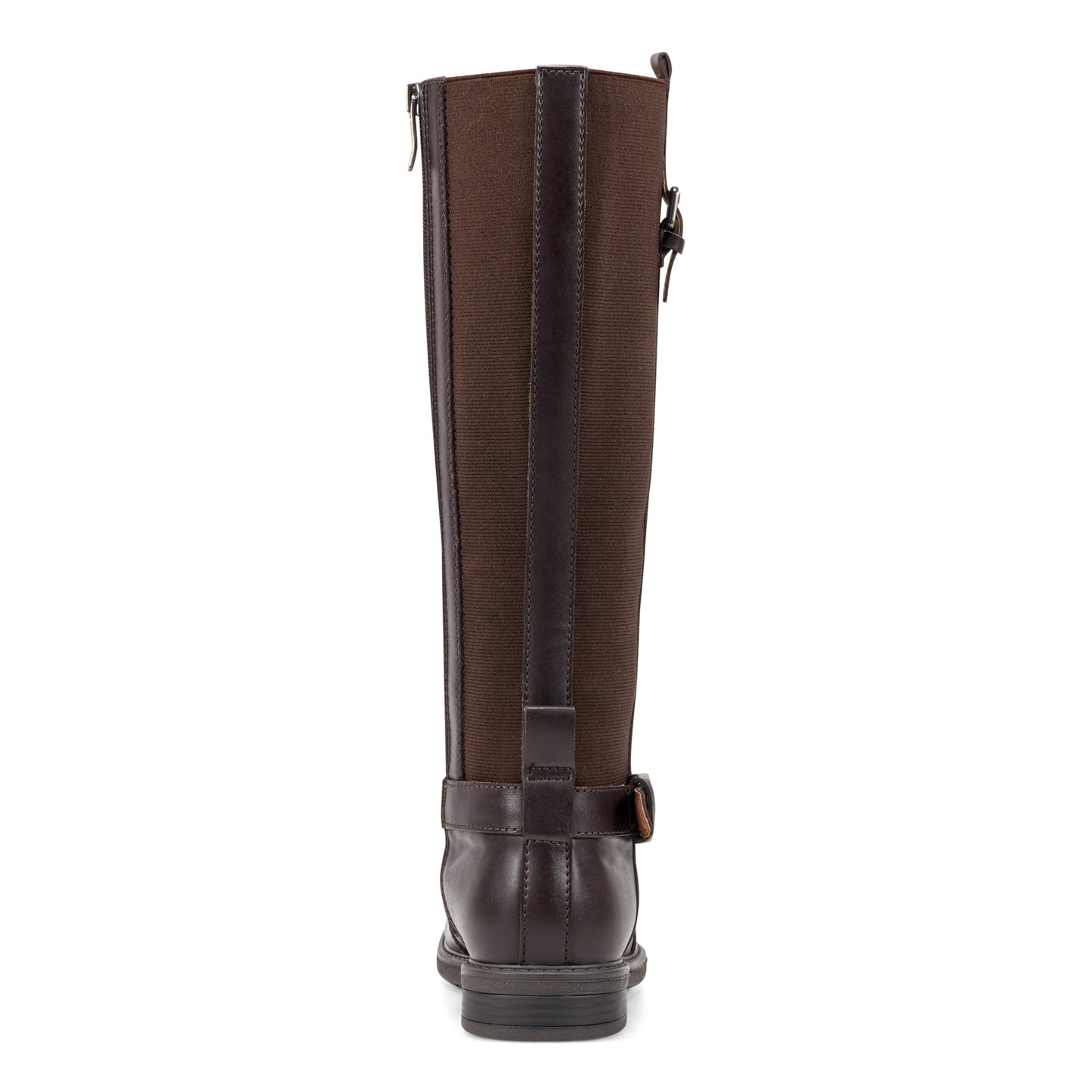 Easy Spirit Jackie Tall Shaft Boots - Dark Brown Leather/Elastic