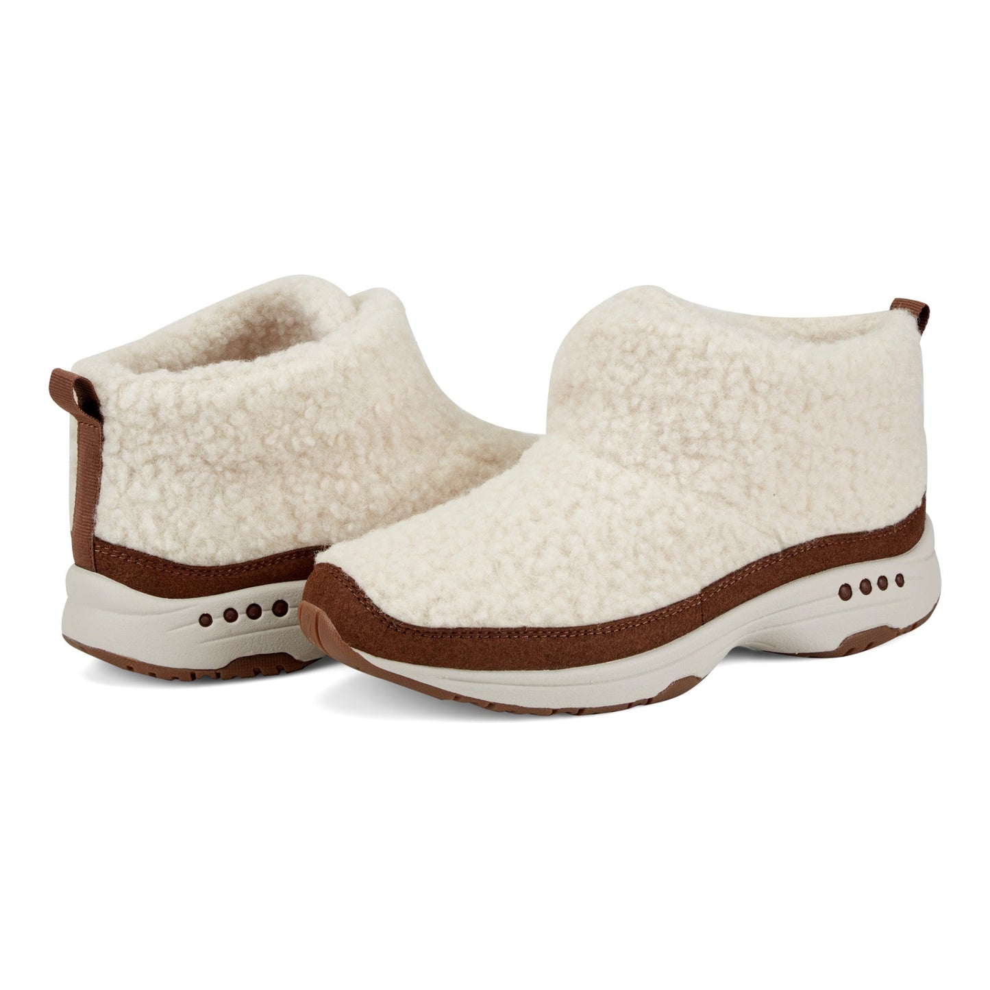 Easy Spirit Trippin Cozy Booties - Natural